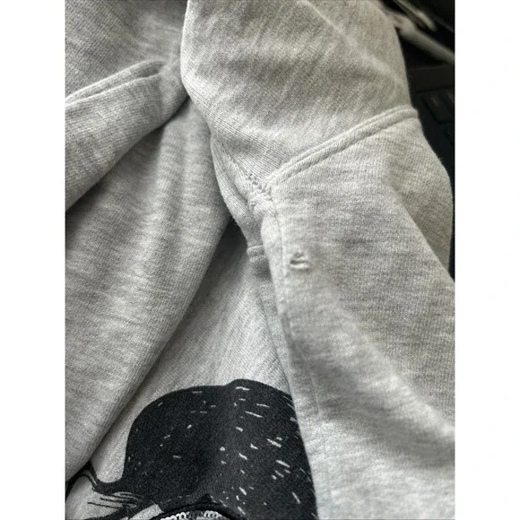 Women's Only Our Story Gray Geeked Graffic Sweatshirt Size L - Picture 8 of 8